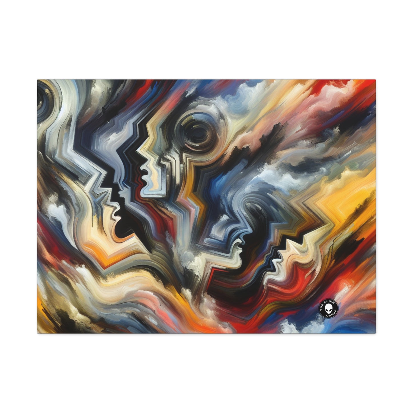 "Vivid Visions : Un voyage expressionniste dans l'abîme émotionnel" - The Alien Canva Expressionism