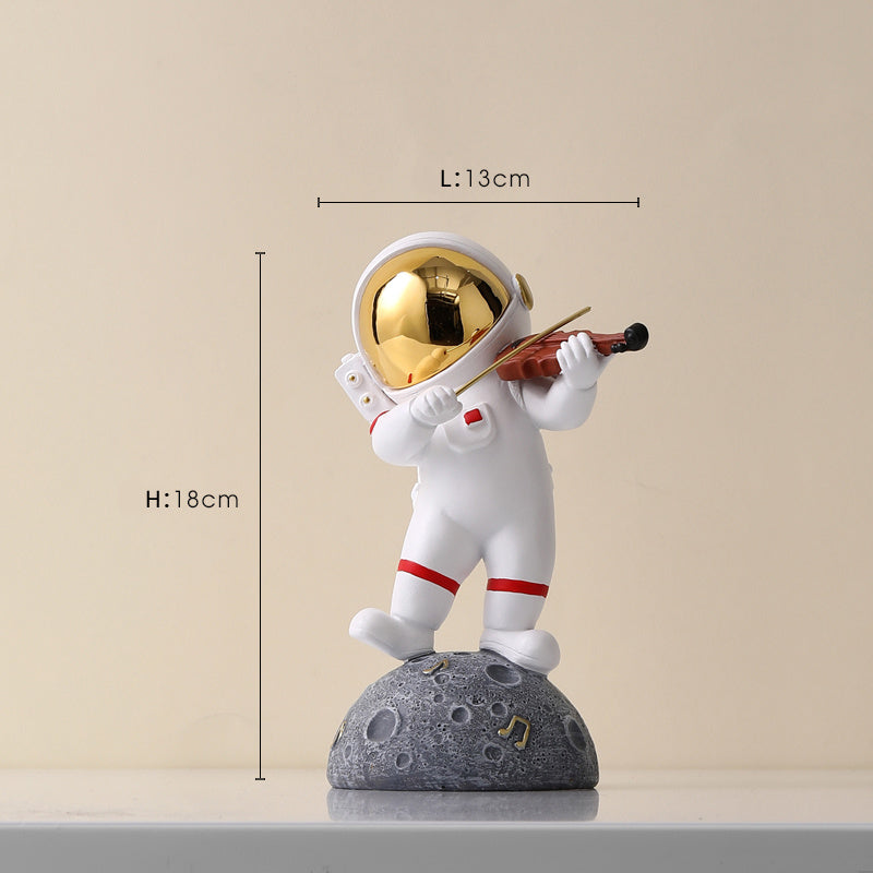 Accesorios de decoración del hogar Figuras de astronauta de resina nórdica