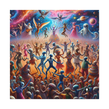 "Interstellar Rave: Embracing Cosmic Unity" - The Alien Canva