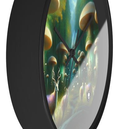 "Mystical Mushroom Grove" - The Alien Wall Clock