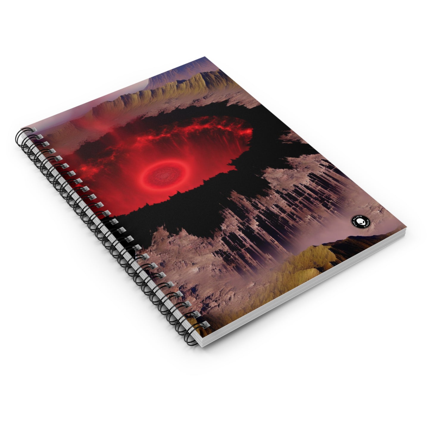 "Fallen Power: The Destruction of the Rings of Power" - The Alien Spiral Notebook (Ruled Line)