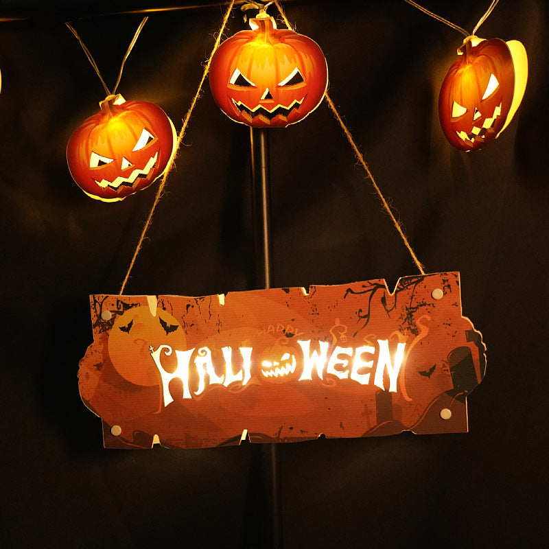 Nouveau Halloween maison atmosphère veilleuse décoration pendentif