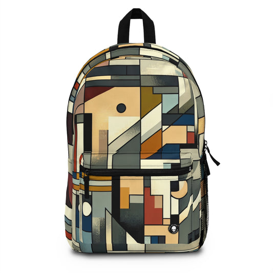 "Cubist Cityscape: Urban Energy" - The Alien Backpack Synthetic Cubism