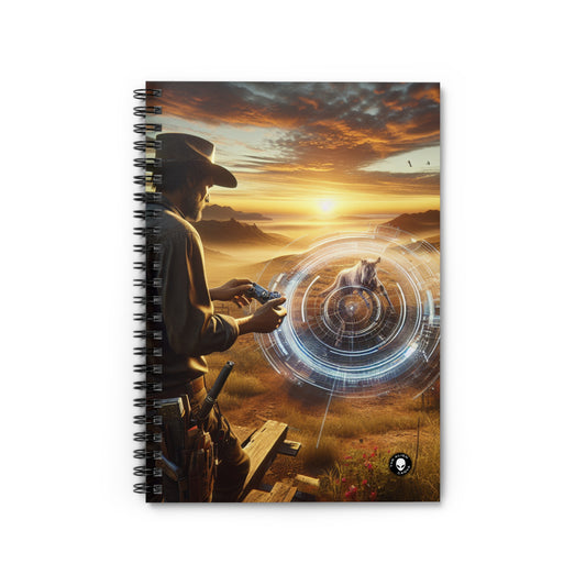 "Eternal Expressions: Portraits of Raw Emotion" - The Alien Spiral Notebook (Ruled Line) Photorealism