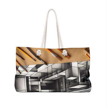 "Cubist Kitchen Collage" - The Alien Weekender Bag Cubism Style