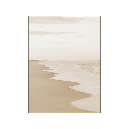 Nordic Modern Canvas Art Wall Painting Gold Foil Beach