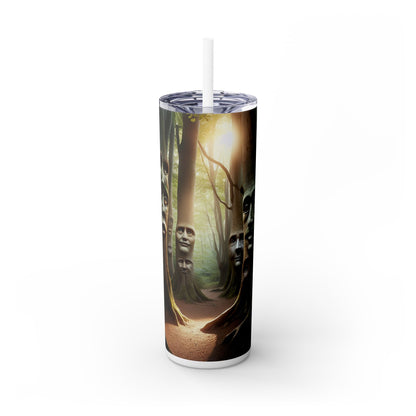 « Whispering Woods : Les secrets de la forêt enchantée » - The Alien Maars® Skinny Tumbler avec paille 20oz