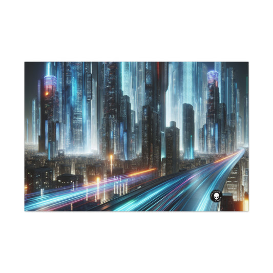 "Neon Nightscapes: A Futuristic City Adventure" - The Alien Canva