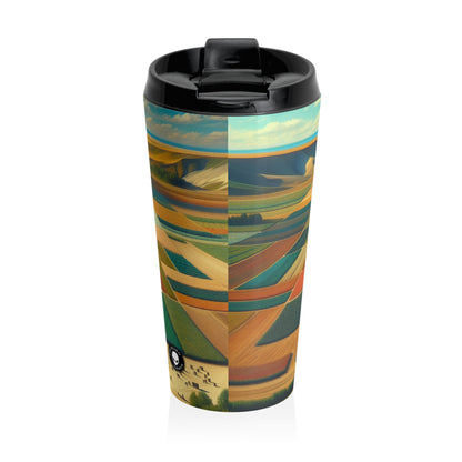 "Forest Mandala: Nature's Harmony" - The Alien Stainless Steel Travel Mug Land Art