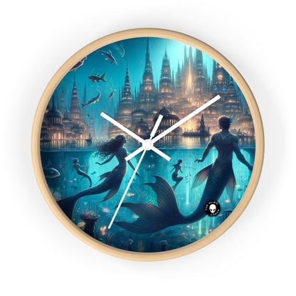 "Atlantis Illuminated: A City of Mystical Sea Creatures" - The Alien Wall Clock