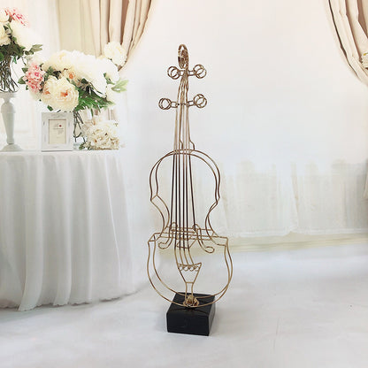 Decoración De Violín Simple Accesorios De Sala De Estar De Estilo Moderno