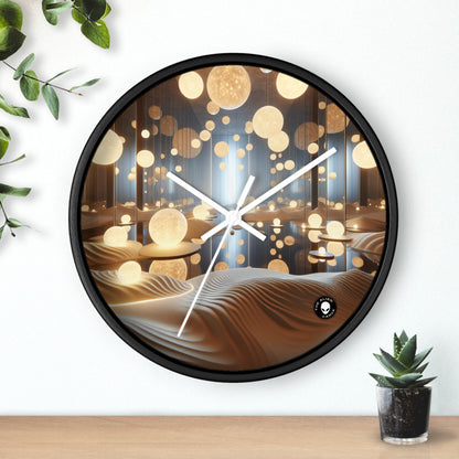 "Temporal Reflections: An Interactive Art Installation on Time and Memory" - The Alien Wall Clock Installation Art