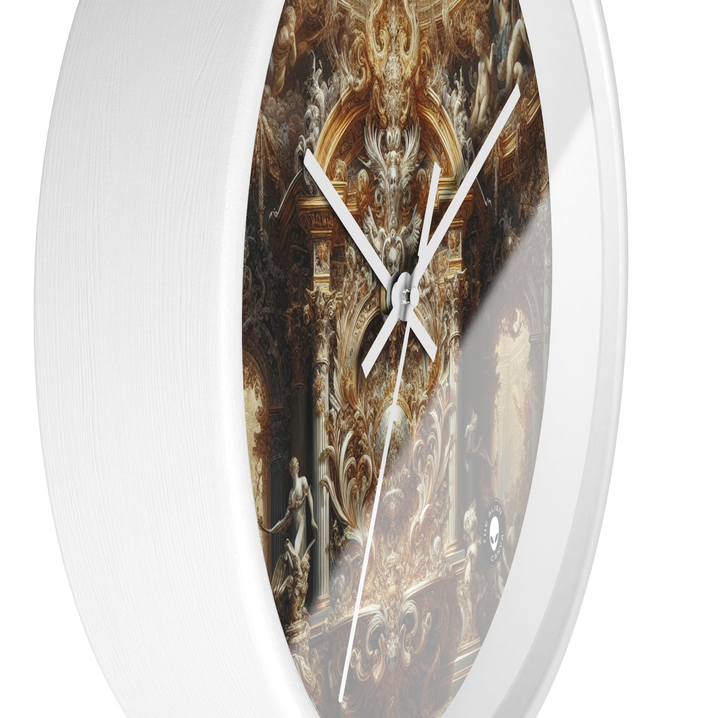 "Baroque Banquet: A Feast of Opulence" - The Alien Wall Clock Baroque