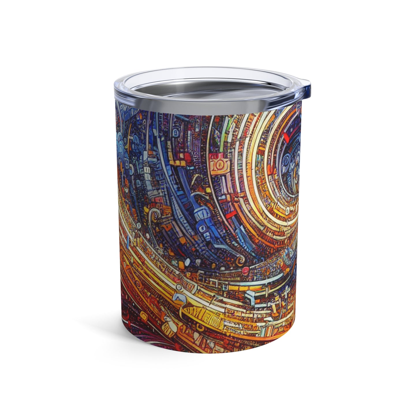 'Cyber ​​Journeys' - El vaso alienígena de 10 oz de arte digital