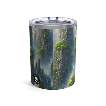 "Paisaje urbano con biodomo": vaso extraterrestre de 10 oz