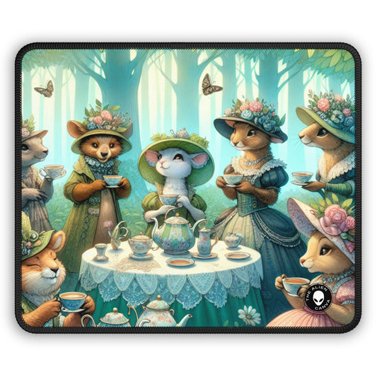 "Fancy Hats and Teacups: A Woodland Tea Party" - The Alien Gaming Mouse Pad