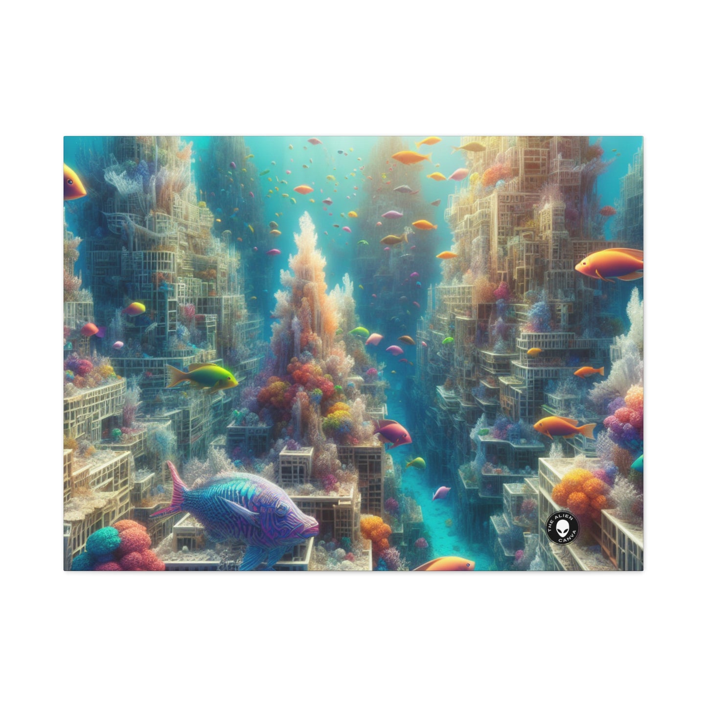 "Coralline City: A Surreal Underwater Wonderland" - The Alien Canva