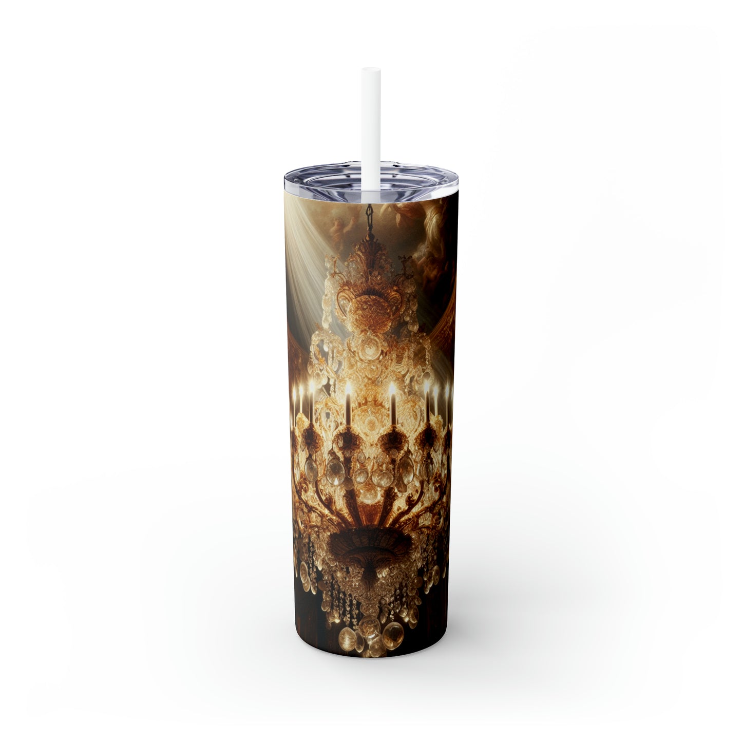 "Heavenly Splendor" - Vaso delgado con pajita de Alien Maars® de 20 oz estilo barroco