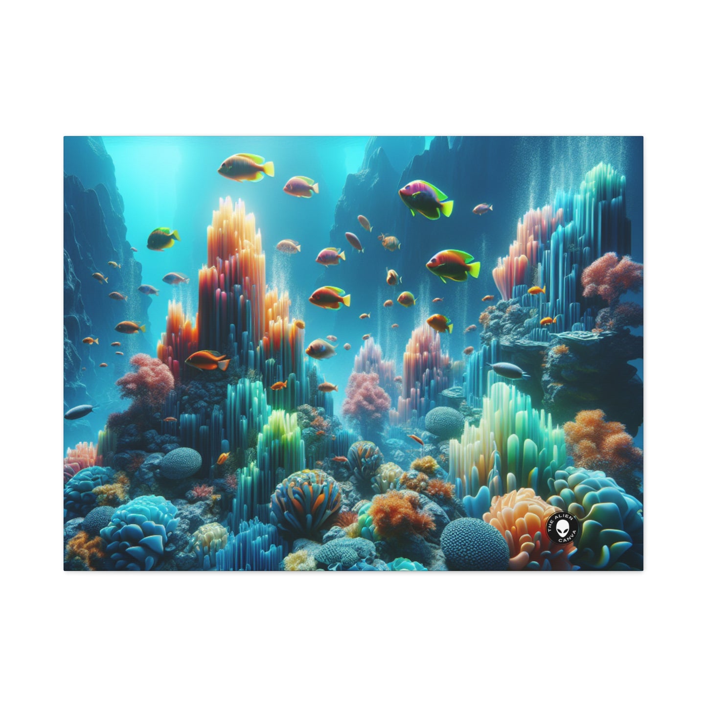 "Neon Reef: A Surreal Underwater Symphony" - The Alien Canva