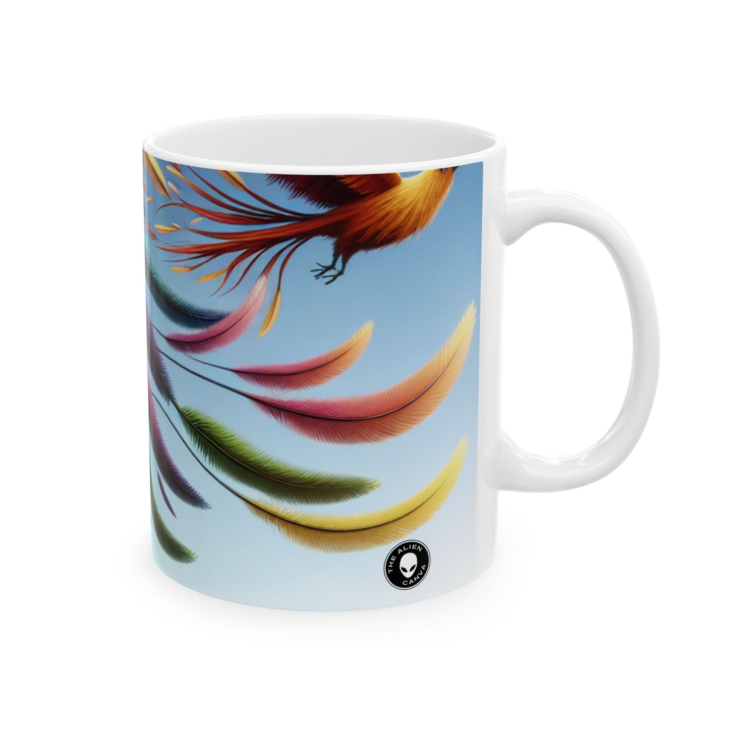 "Flora y fauna fantásticas: un mundo de cambios extravagantes" - Taza de cerámica The Alien de 11 oz