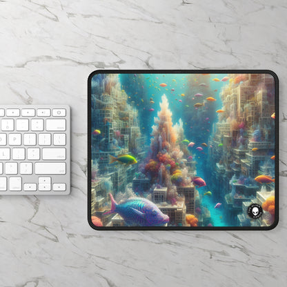 "Coralline City: A Surreal Underwater Wonderland" - The Alien Gaming Mouse Pad