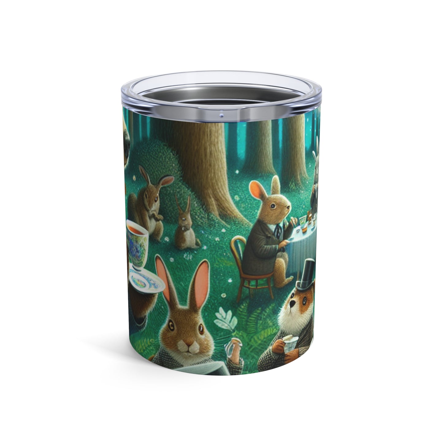 "Fiesta de té encantada a la luz de la luna en el bosque" - Vaso Alien de 10 oz