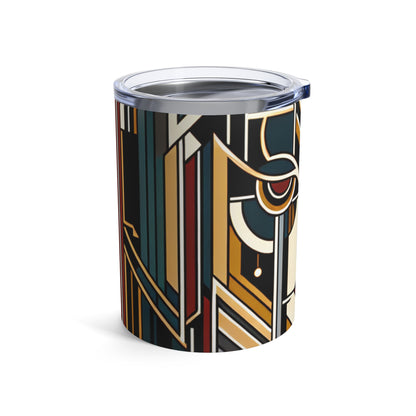 "Glamour y decadencia: una velada de cóctel Art Déco de los años 20" - The Alien Tumbler 10oz Art Deco