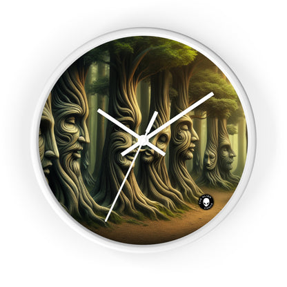 "Whispering Trees: Secrets of the Mystic Forest" - The Alien Wall Clock