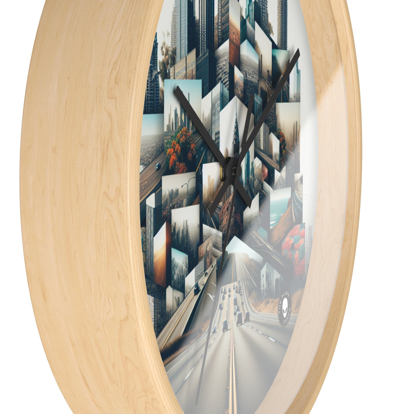 "Enchanted Forest: A Fantasy Montage" - The Alien Wall Clock Photomontage