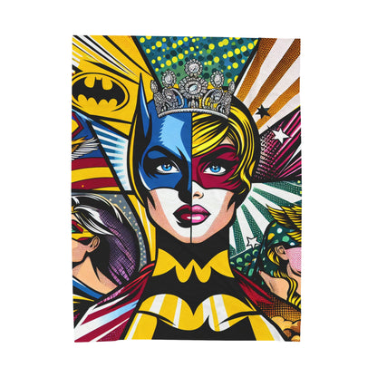 "Heroes of Pop Art: An Intermixing of Icons" - The Alien Velveteen Plush Blanket Pop Art Style