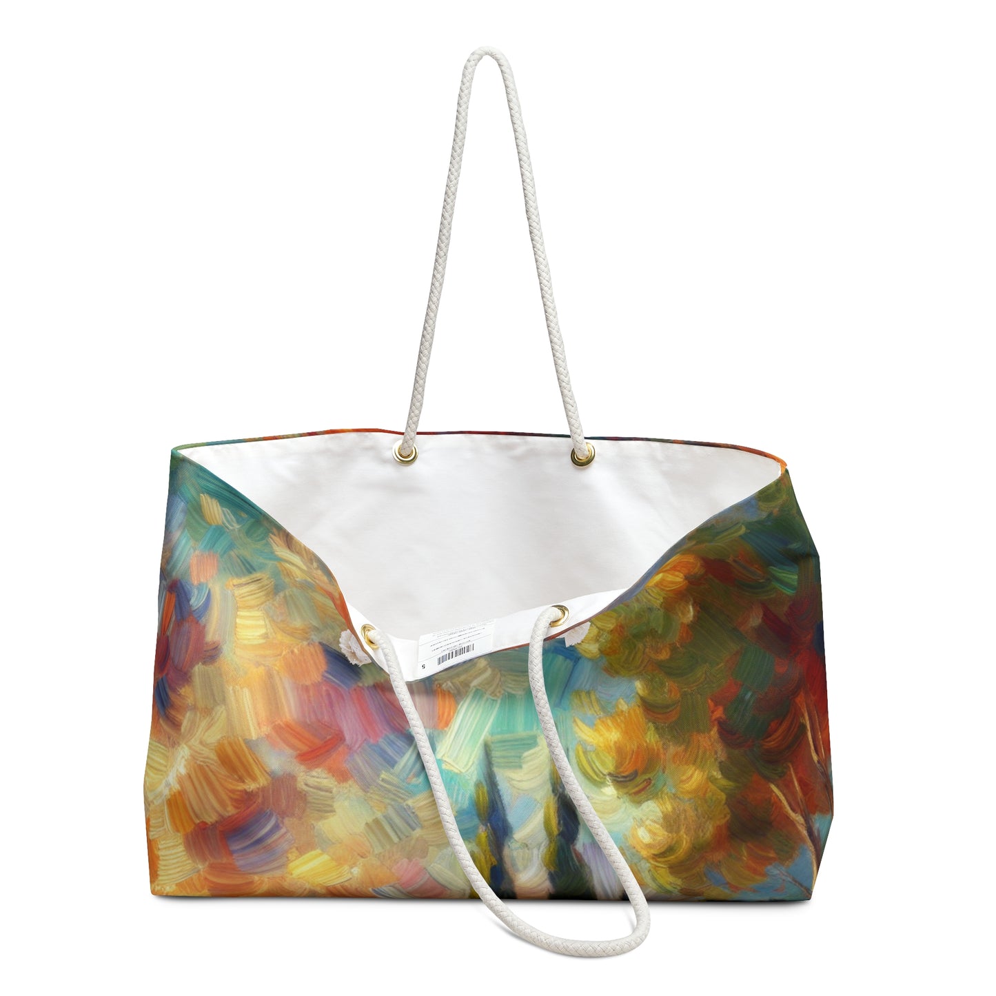 Anochecer dorado: un sereno paseo impresionista junto al agua - The Alien Weekender Bag Impressionism