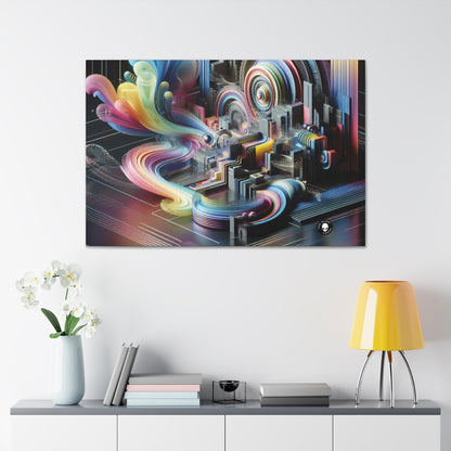 "Neon Nights: A Futuristic Urban Dream" - The Alien Canva Digital Art