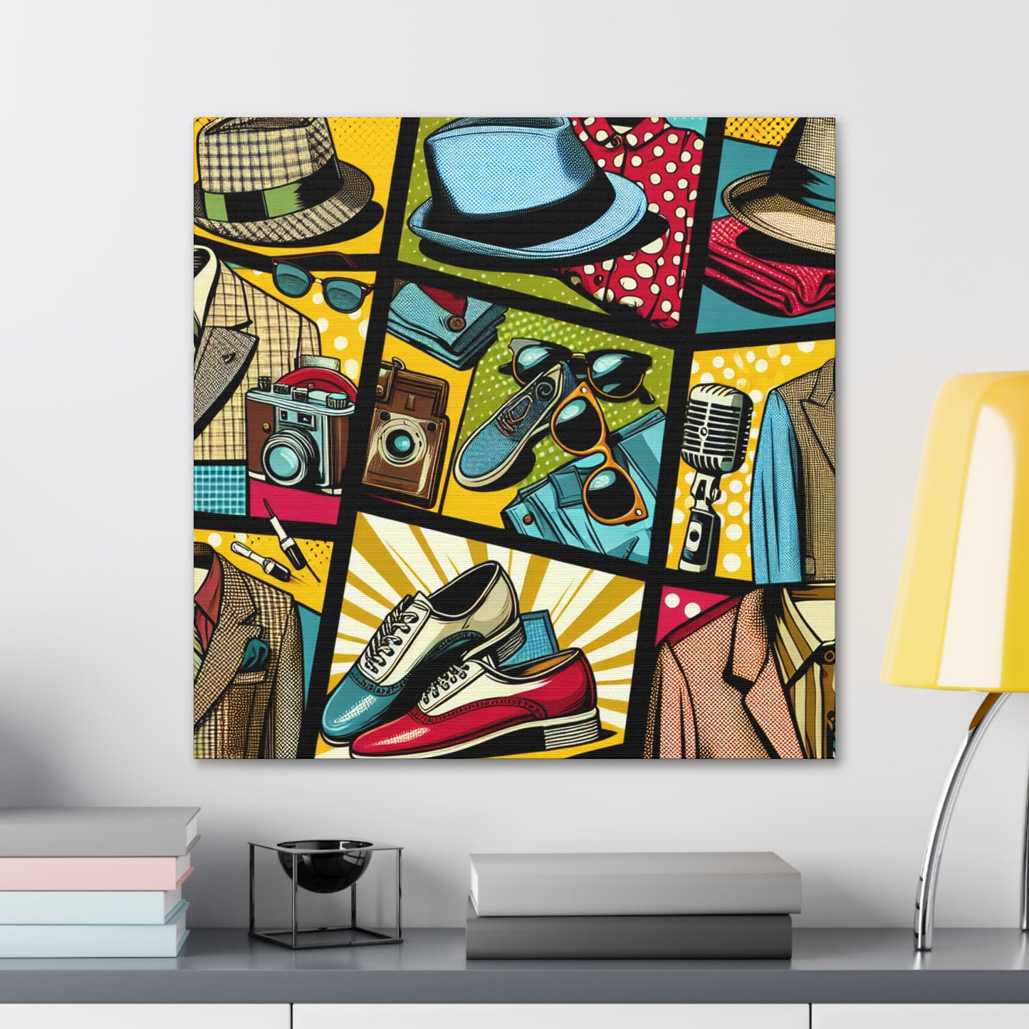 "Pop Art Apparel : un collage de style vintage" - Le style pop art Alien Canva