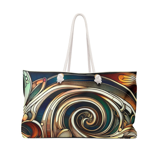 "Élégance Florale : Affiche du Jardin Botanique Art Nouveau" - The Alien Weekender Bag Art Nouveau