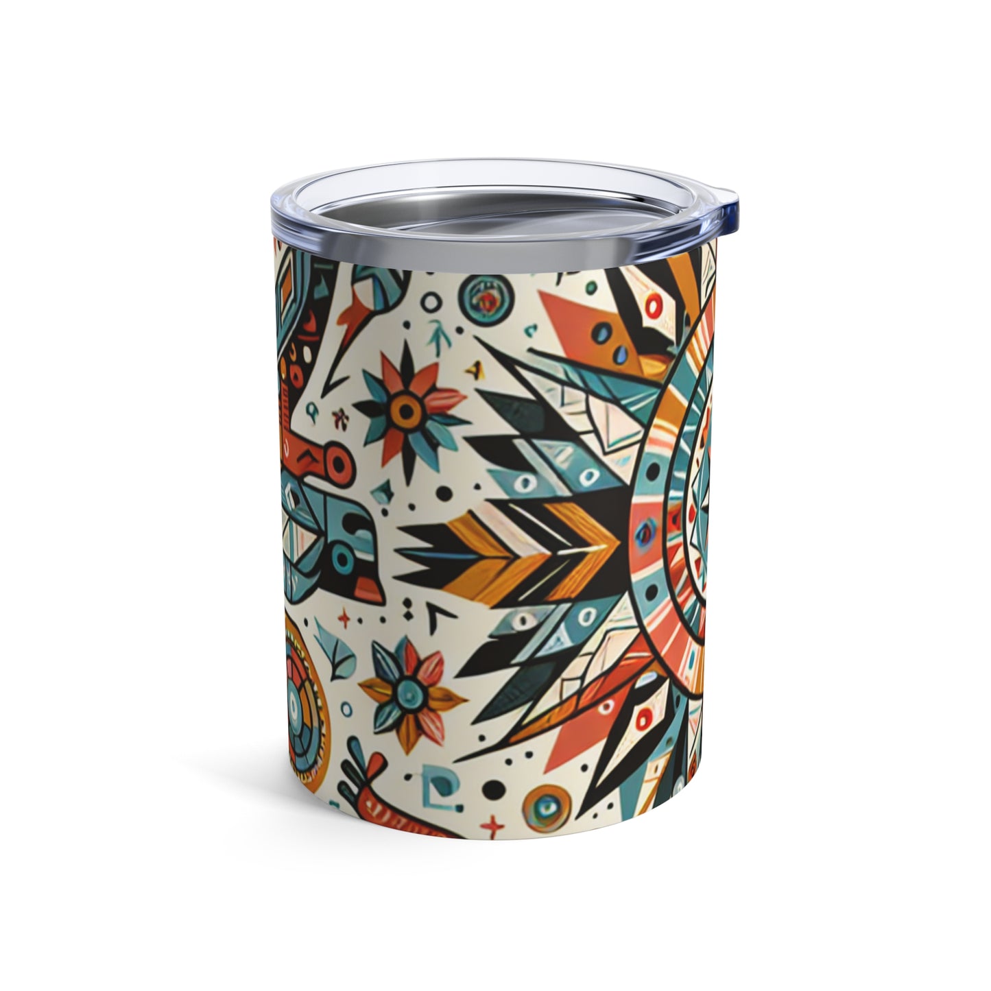 "Nature's Wisdom: An Indigenous Tribute" - The Alien Tumbler 10oz Indigenous Art