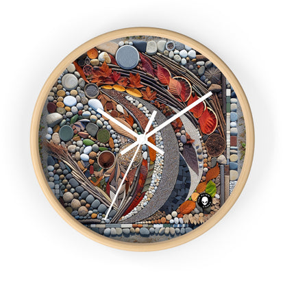 "Nature's Urban Canvas" - The Alien Wall Clock Land Art