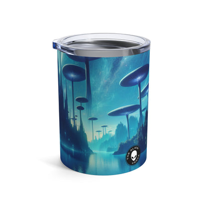 "Moonlit Mushroom Lake" - The Alien Tumbler 10oz