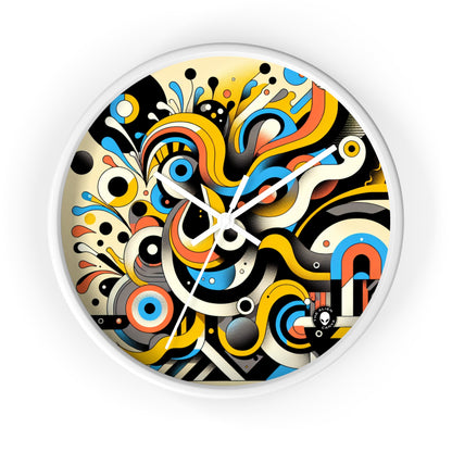 "Dada Fusion: Un caos caprichoso de objetos cotidianos" - El reloj de pared alienígena Neo-Dada