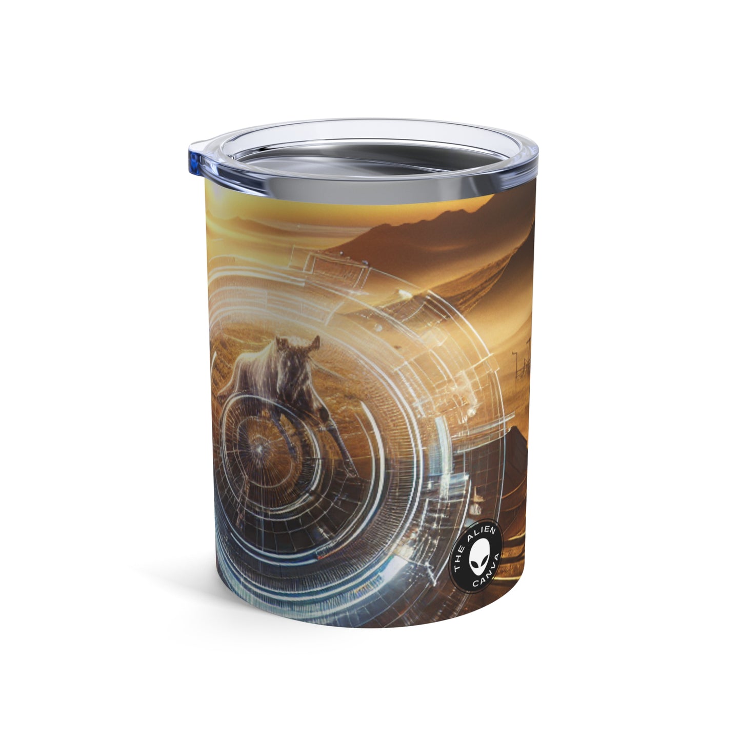 "Eternal Expressions: Portraits of Raw Emotion" - The Alien Tumbler 10oz Photorealism