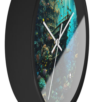 "Whimsical Underwater World" - The Alien Wall Clock