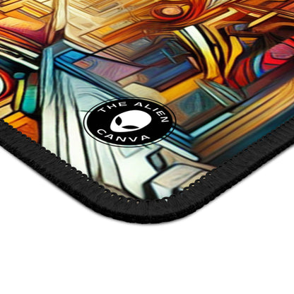 "Urban Ecosystem: A Graffiti Fusion" - The Alien Gaming Mouse Pad Graffiti Art