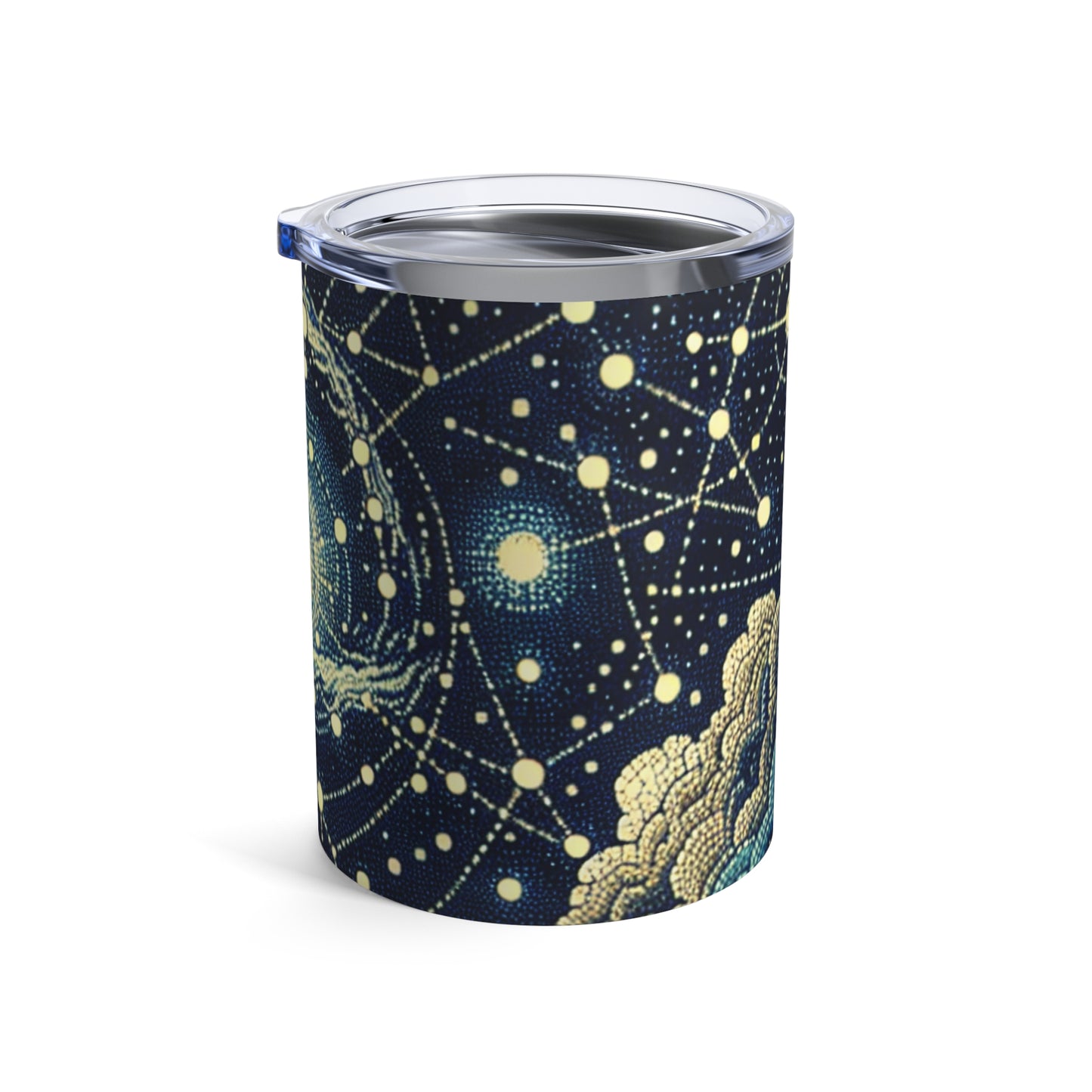 "Dotting the Heavens" - El vaso alienígena estilo puntillismo de 10 oz