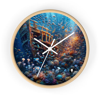 "Enigmatic Underwater World" - The Alien Wall Clock