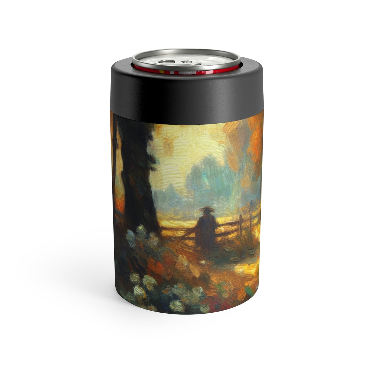 "Sunset Serenity: Impressionist Garden Painting" - The Alien Can Holder Impressionism