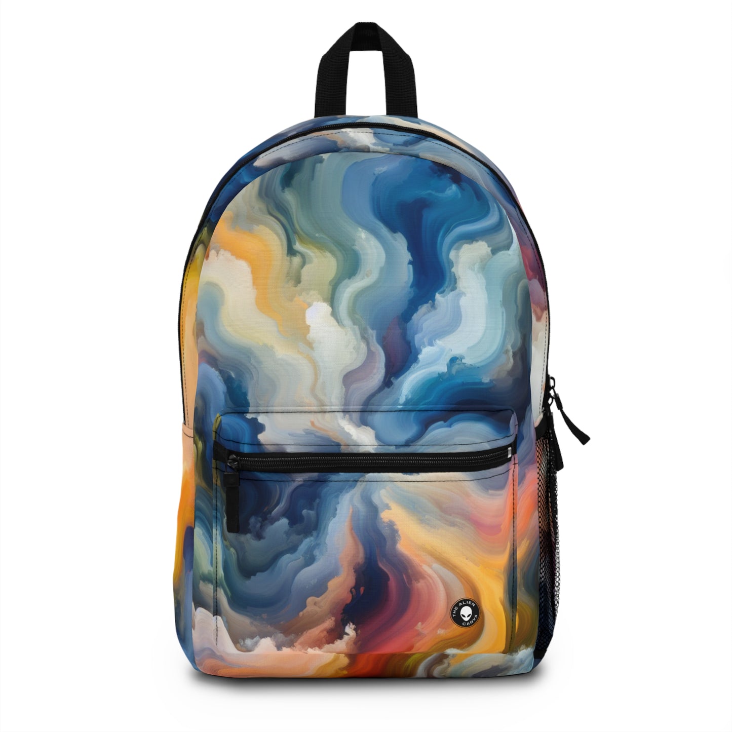 "Sunset Reflections: A Serene Color Field Painting" - The Alien Backpack Color Field Painting