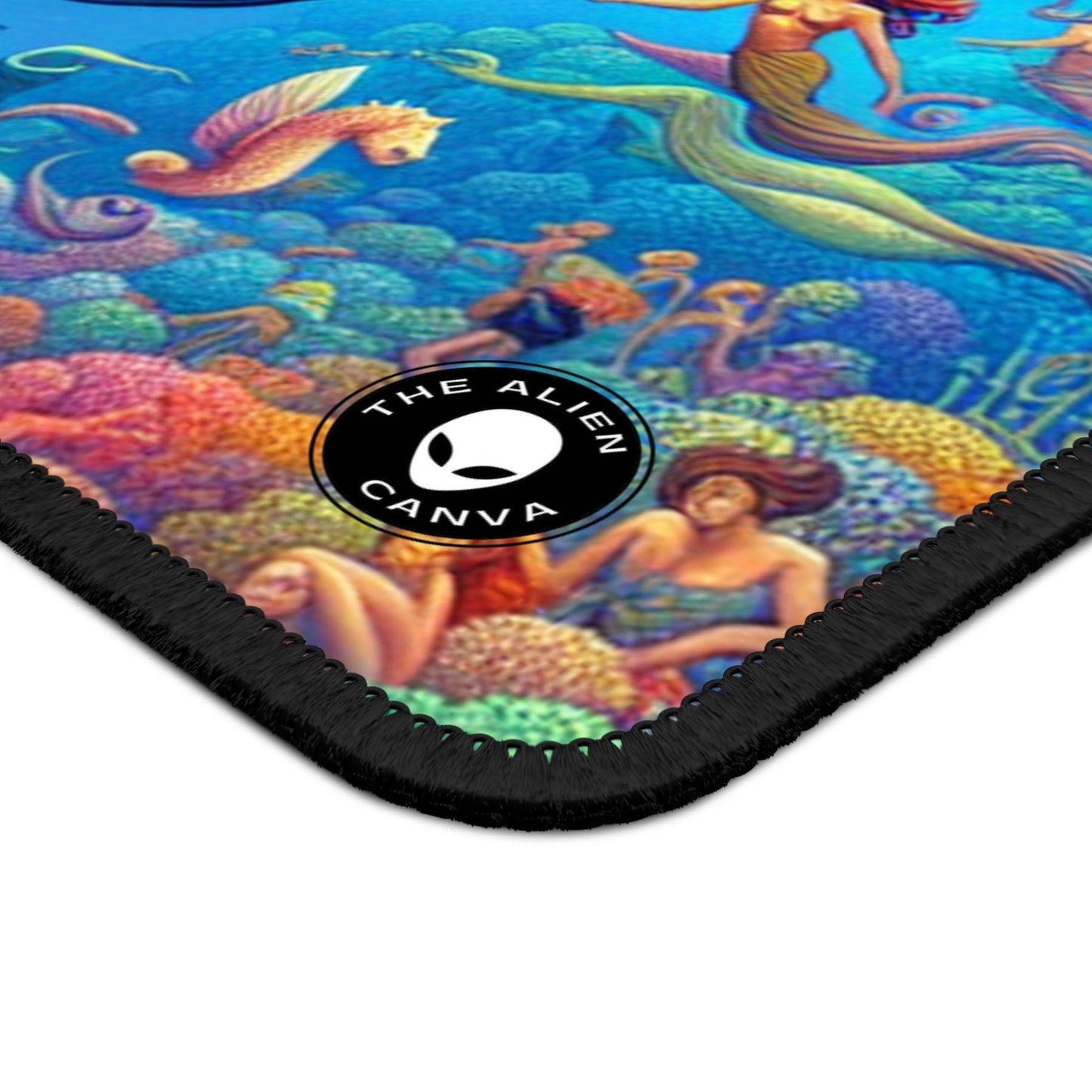 "Seahorse Serenade: A Magical Underwater Journey" - The Alien Gaming Mouse Pad