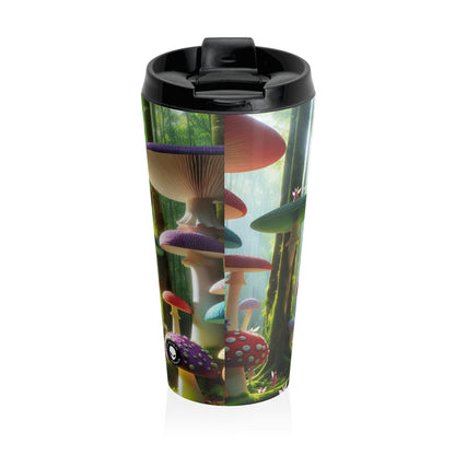 "Enchanted Mushroom Forest" - The Alien Stainless Steel Travel Mug