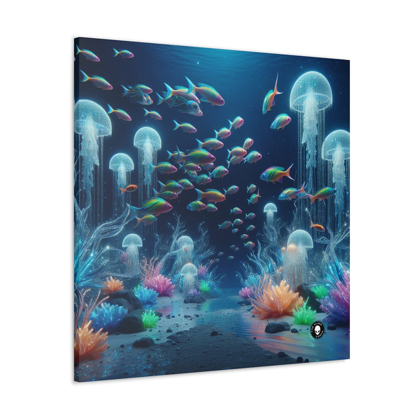 "Neon Dreams: The Underwater Wonderland" - The Alien Canva