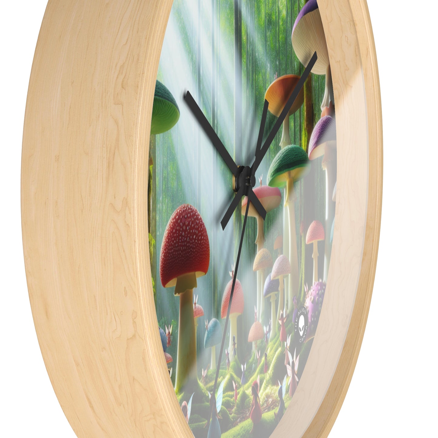 "Enchanted Mushroom Forest" - The Alien Wall Clock