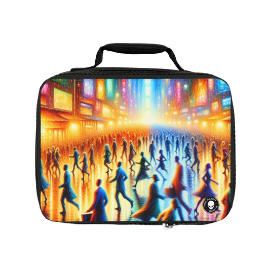 "Neon Nightscapes: A Symphony of City Chaos"- The Alien Lunch Bag